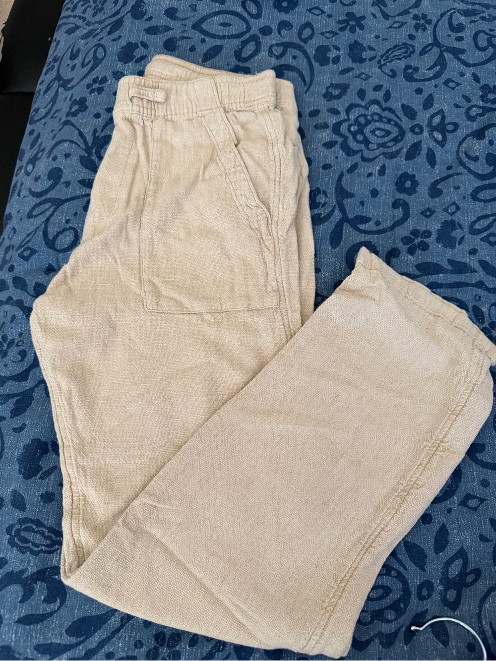 abercrombie kids Beige linen Pants
